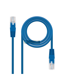 Cable de red latiguillo RJ45 Cat.5E Utp Awg24 azul 7m