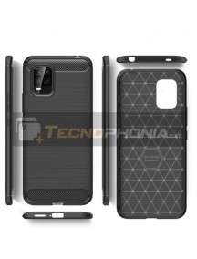 Funda TPU carbon Xiaomi Mi 10 Lite negra