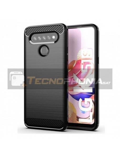 Funda TPU carbon LG K41s negra