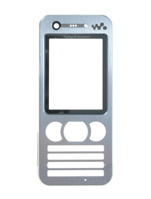 Carcasa frontal Sony Ericsson W890i plata