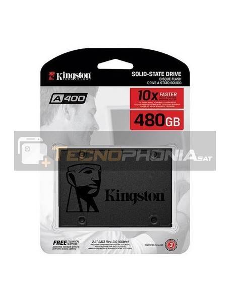 Disco duro interno SSD Kingston 480GB SA400 2.5" 7MM SA400S37/480G