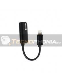 Adaptador de audio de lightning a mini jack 3.5mm Baseus L32 negro