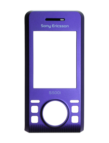 Carcasa frontal Sony Ericsson S500i lila
