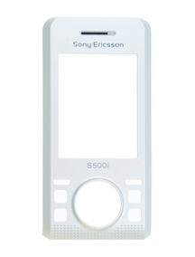 Carcasa frontal Sony Ericsson S500i blanco