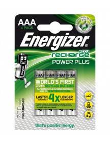 Pila recargable Energizer Power Plus HR03 700MAH AAA pack 4