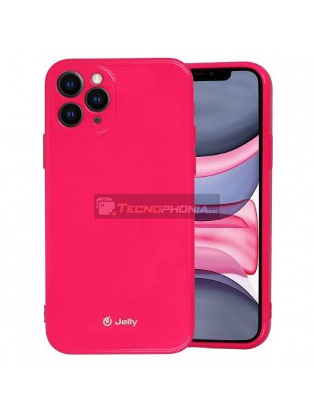 Funda TPU Jelly iPhone 12 Mini rosa fucsia