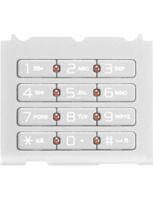 Teclado Sony Ericsson W580i numerico blanco