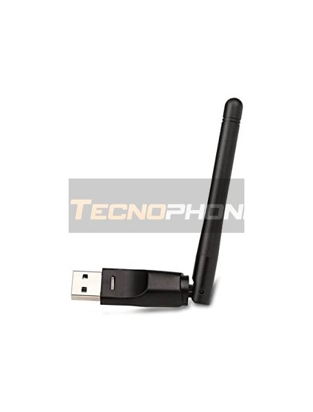 Antena WiFi USB RT5370 para decodificador - receptor satélite digital Freesat V7 HD V8 Super IP-S2