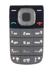 Teclado Nokia 2760 plata - azul