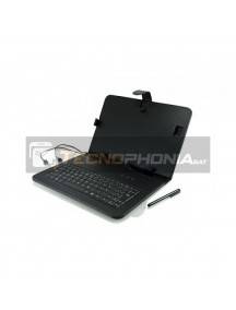 Funda universal 3GO con teclado USB para tablet 9.7" negra