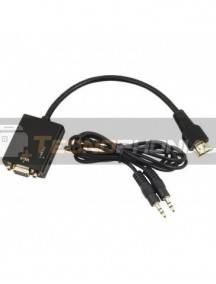 Cable adaptador - conversor Gembird HDMI a SVGA con audio M/H