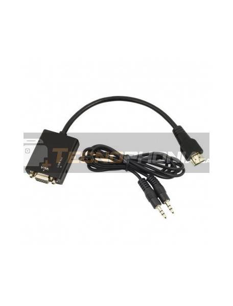 Cable adaptador - conversor Gembird HDMI a SVGA con audio M/H