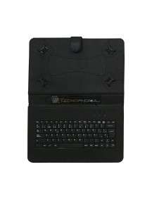 Funda universal Talius CV-3006 con teclado USB para tablet 10" negra