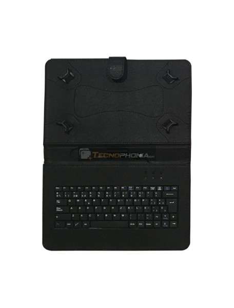 Funda universal Talius CV-3006 con teclado USB para tablet 10" negra