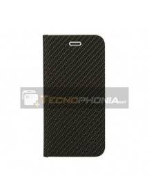 Funda libro Vennus Carbon Samsung Glaxy S20 G980 negra