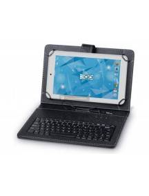 Funda universal con teclado 3GO para tablets de 10" negra