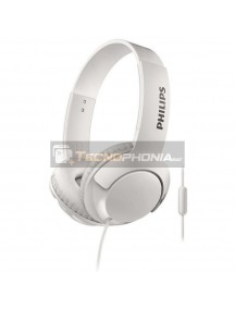 Auriculares con micrófono Philips BASS SHL3075WT blanco