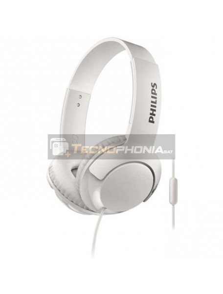 Auriculares con micrófono Philips BASS SHL3075WT blanco