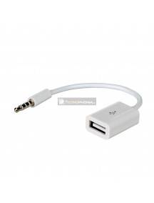 Adaptador de audio Mini Jack 3.5mm a USB hembra AK-AD-24