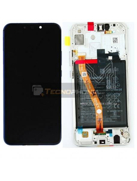 Pantalla LCD display Huawei P smart Plus blanca original (Service Pack)