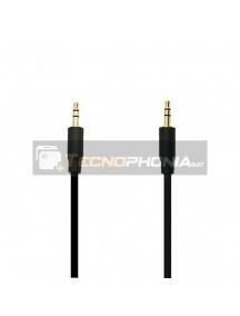 Cable auxiliar jack 3.5mm 1m negro