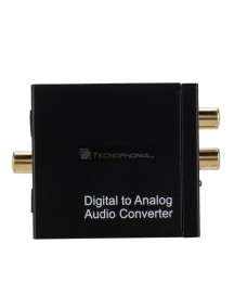Adaptador - conversor de audio digital a analógico RCA
