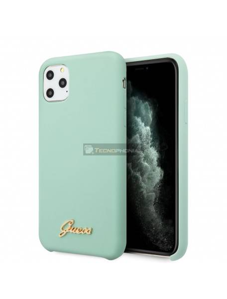 Funda TPU Guess Vintage GUHCN65LSLMGGR iPhone 11 Pro Max verde menta