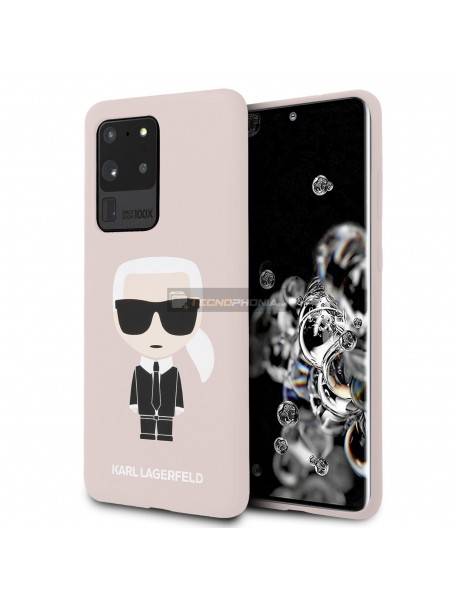 Funda TPU Karl Lagerfeld KLHCS69SLFKPI Samsung Galaxy S20 Ultra G988 rosa
