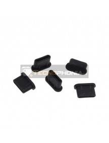 Protector de silicona para conector Type-C negro