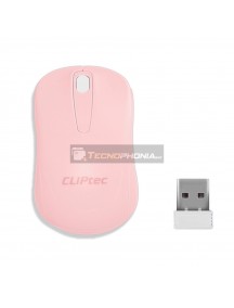 Ratón inalámbrico Cliptec Young RZS859 1200DPI rosa