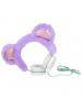 Auriculares infantiles GJBY Plush Bear lila