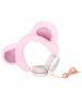 Auriculares infantiles GJBY Plush Bear rosa