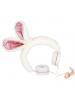 Auriculares infantiles GJBY Plush Rabbit blanco