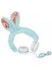 Auriculares infantiles GJBY Plush Rabbit celeste