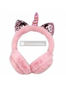 Auriculares infantiles GJBY Plush Unicronio rosa