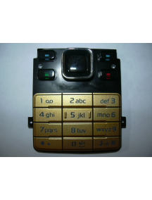 Teclado Nokia 6300 negro - dorado compatible