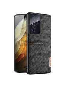 Funda TPU Dux Ducis Fino Samsung Galaxy S21 Ultra G998 Nylon negra