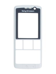 Carcasa frontal Sony Ericsson K610i blanca