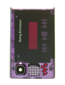 Carcasa frontal Sony Ericsson W380i púrpura