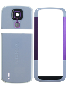 Carcasa Nokia 5000 blanca - púrpura