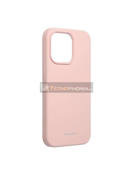 Funda TPU Goospery Silicone iPhone 13 Pro rosa