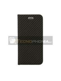 Funda libro Luna Carbon Samsung Glaxy S21 G991 negra