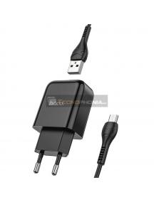 Cargador HOCO 2A + Cable micro USB 1m