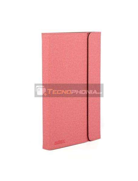 Funda libro Nilox Tablet 10.1" universal rosa