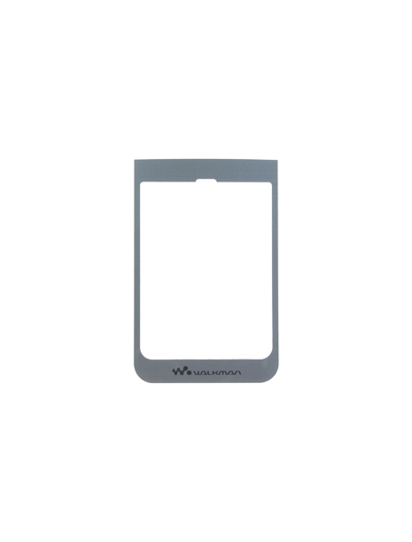 Embellecedor de display Sony Ericsson W380i plata