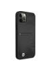 Funda TPU + cuero BMW BMHCP12MRCSWK iPhone 12 - 12 Pro negra