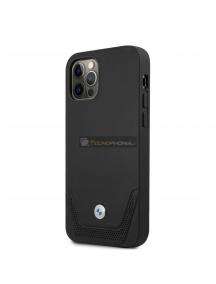 Funda TPU + cuero BMW BMHCP12MRSWPK iPhone 12 - 12 Pro negra