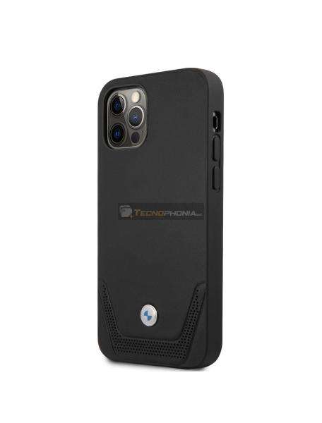 Funda TPU + cuero BMW BMHCP12MRSWPK iPhone 12 - 12 Pro negra