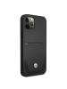 Funda TPU + cuero BMW BMHCP12MRSWPK iPhone 12 - 12 Pro negra