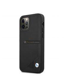 Funda TPU + cuero BMW BMHCP12LRCDPK iPhone 12 Pro Max negra